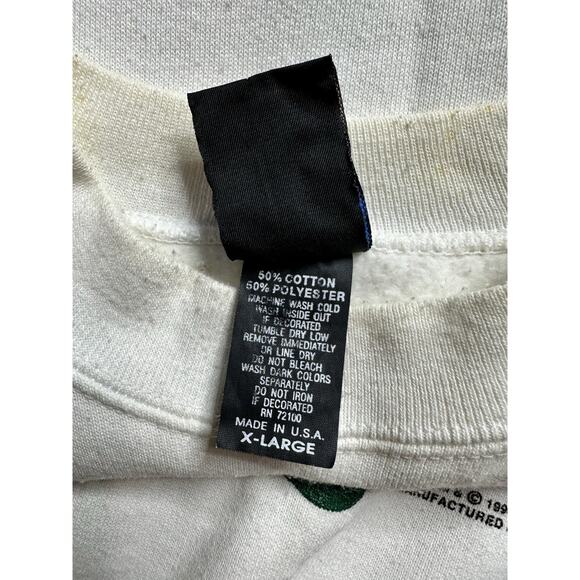 Vintage 1994’s Warner Bros Duck The Halls Lonney Tunes Crewneck/Pullover Size XL - Picture 9 of 11